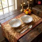 Royal Dry Fruit & Paan Dan Serving Set | Silver Plated | Red Velvet Box | Set of 5 | Handcrafted Artistry | Festive & Decorative Showpiece