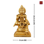 Shree Hanuman Ji Brass Idol | Handcrafted for Worship & Decor | Temple, Office & Vehicle Decor