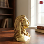Brass Adiyogi Lord Shiva Idol - 11cm | Antique Finish | Spiritual Idol for Temple & Home Decor