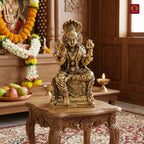 Brass Kurmuri Mariamman Idol – 7.5 cm | Golden Finish | Spiritual Use for Home, Temple & Car Dashboard Decor