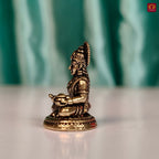 Brass  Miniature Annapurna Devi Idol - 2.5cm | Antique Finish | Spiritual Idol for Temple & Home Decor