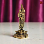 Brass Miniature Venkateswara Balaji Idol -4cm | Antique Finish | Spritual use for Home, Temple & Car Dashboard Decor