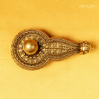 Brass Shivling with Detachable Sheshnaag –6 cm | Antique Finish | Spiritual Idol for Temple & Home Decor